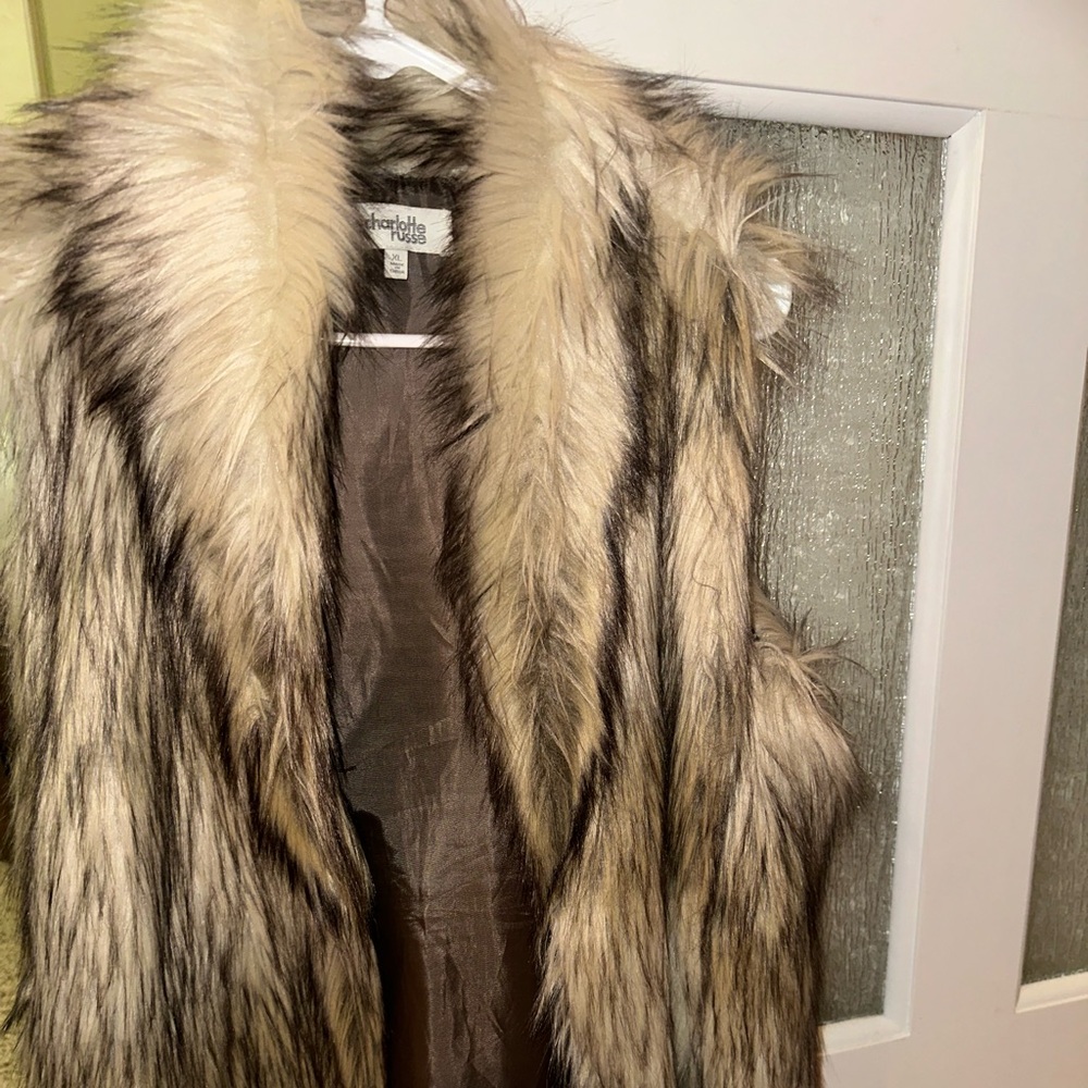 Faux fur vest